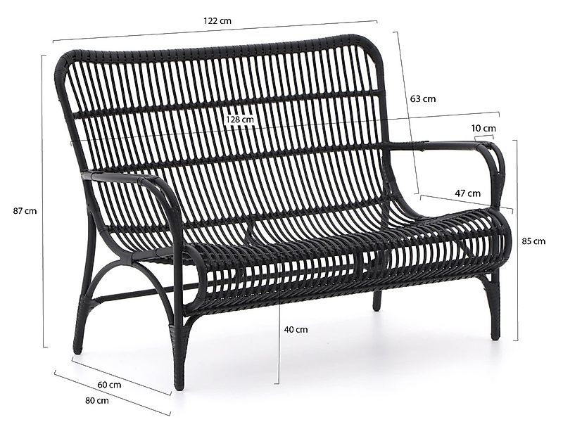 Intenso Napoli Gartensofa 128 cm günstig online kaufen