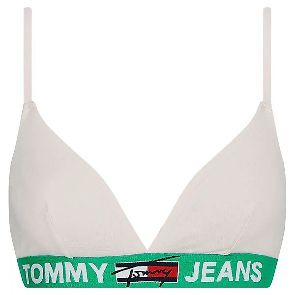Tommy Jeans – Ungefüttertes Triangel-Bustier in Blassrosa günstig online kaufen