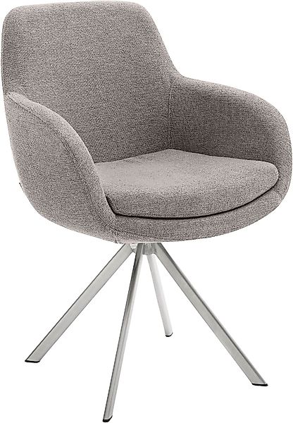 Musterring Esszimmerstuhl »Tavia«, (Set), 2 St., Chenille, Stativgestell Ed günstig online kaufen