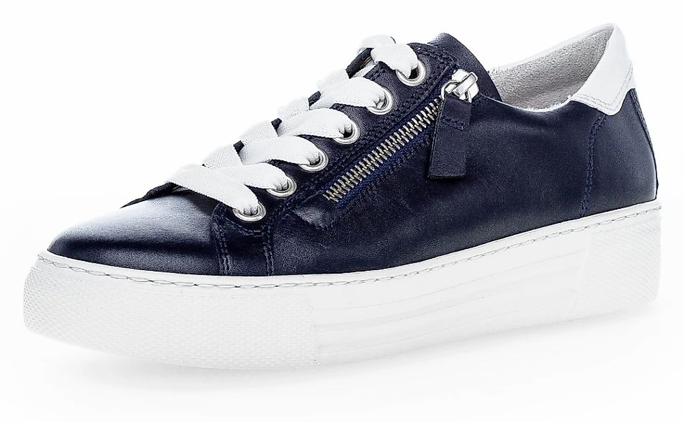 Gabor FLORENZ Plateausneaker, Freizeitschuh, Halbschuh, Schnürschuh günstig online kaufen