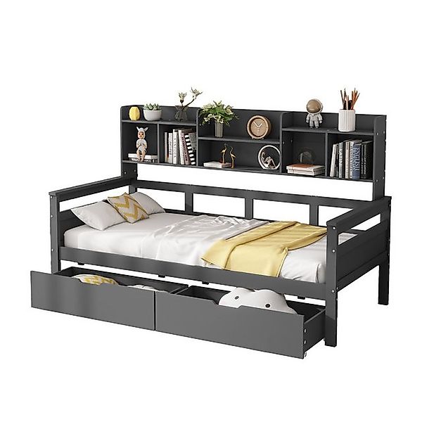OKWISH Kinderbett Einzelbett Holzbett Daybett Tagesbett Schlafsofa (mit Sta günstig online kaufen