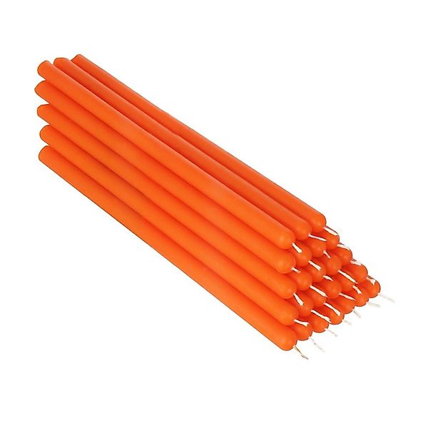NKlaus Bienenwachskerze 25x Orange Bienenwachs 21cm günstig online kaufen