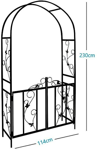 Defactoshop Rosenbogen Rosenbogen Rosensäule Gartenbogen Rankgitter günstig online kaufen