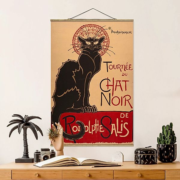 Stoffbild Tiere mit Posterleisten - Hochformat Théophile-Alexandre Steinlen günstig online kaufen