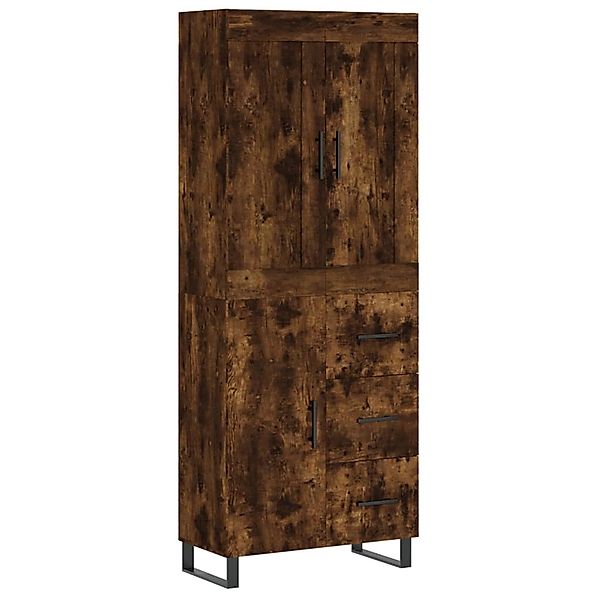 vidaXL Highboard Räuchereiche 69,5x34x180 cm Holzwerkstoff 3199838 günstig online kaufen