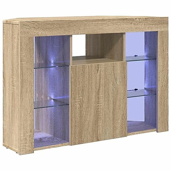vidaXL Eck-LED-TV-Schrank Sonoma-Eiche 100x40x68cm Holzwerkstoff 889787 günstig online kaufen