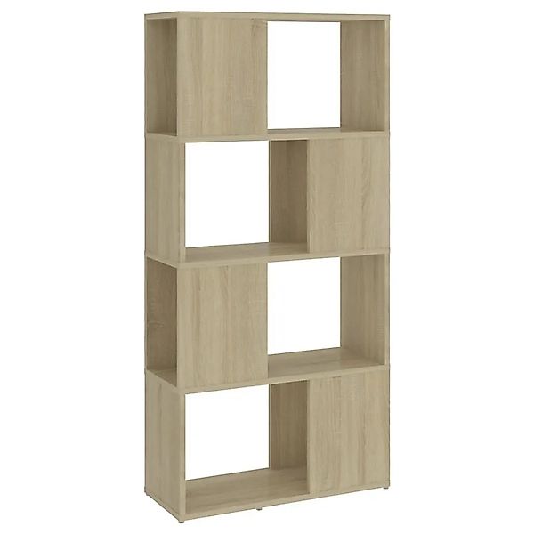 vidaXL Bücherregal Raumteiler Sonoma-Eiche 60x24x124,5cm Holzwerkstoff 8090 günstig online kaufen