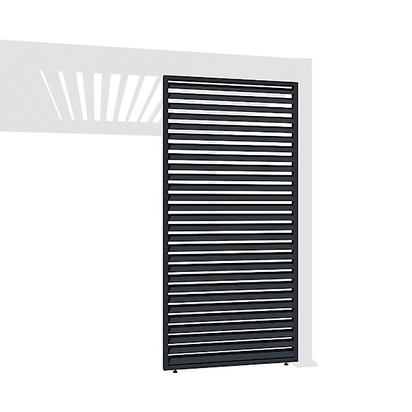Weide Pavillonseitenteil Horizontale Lamellenwand für Pergola günstig online kaufen