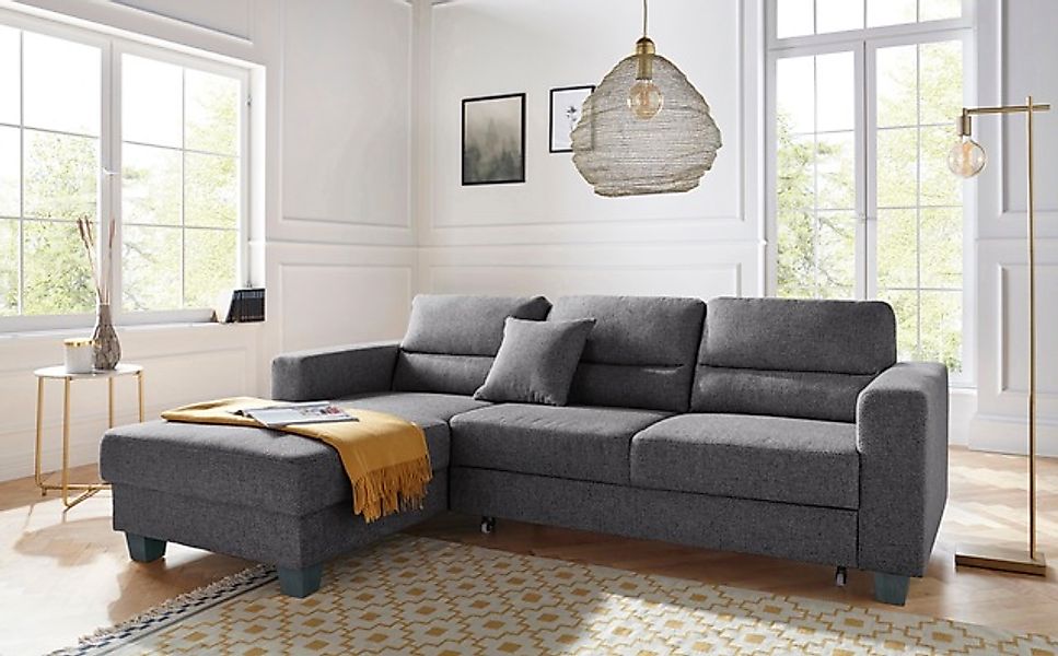 TRENDMANUFAKTUR Ecksofa »Chamber, zeitlos und modern, bequem mit hohem Sitz günstig online kaufen