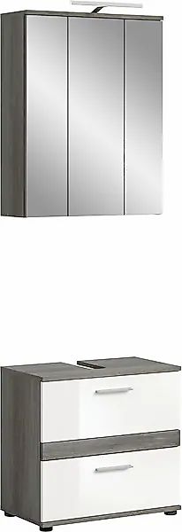 welltime Badmöbel-Set »Lucca, bestehend aus: 1x Waschbeckenunterschrank & 1 günstig online kaufen