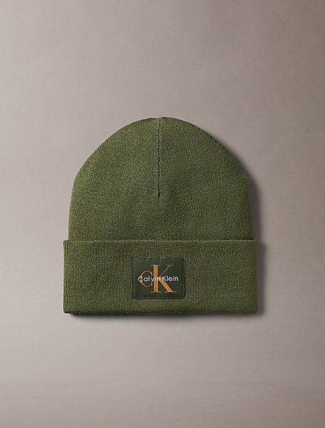 Calvin Klein Strickmütze MONOLOGO PATCH BEANIE günstig online kaufen