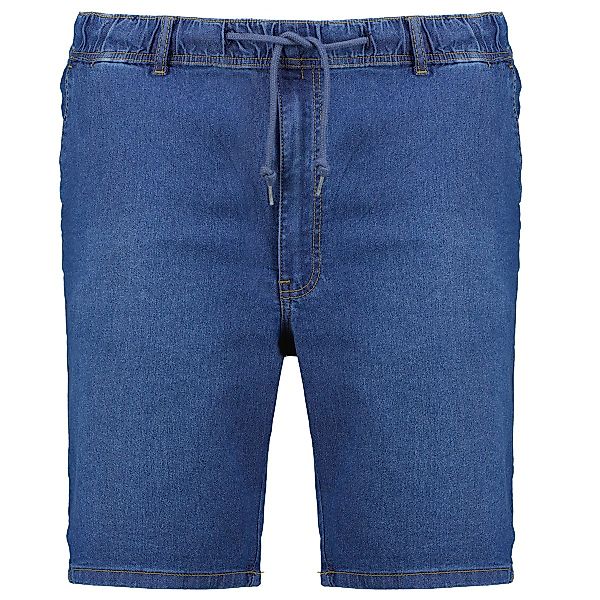ADAMO Schlupfjeans-Shorts mit Stretch, gerade Farbe mittelblau Größe: 7XL günstig online kaufen