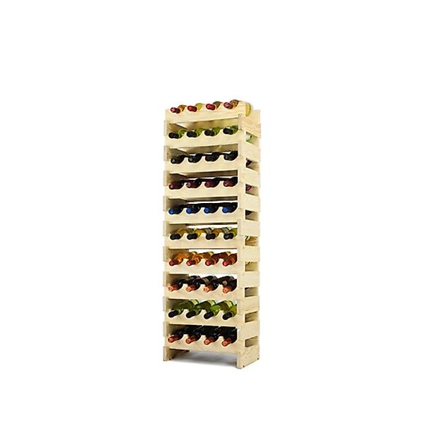 PROREGAL Weinregal Vinoteca Flex  HxBxT 112 x 47 x 29 cm 40 Flaschen Massiv günstig online kaufen