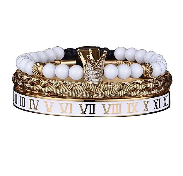 UNIQAL.de Edelstahlarmband Set Edelstahlarmband SET Herren "ROYAL KING" ver günstig online kaufen