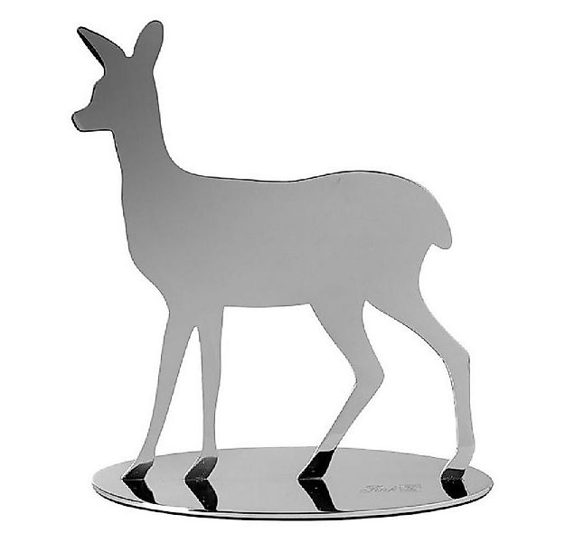 Fink Weihnachtsbaumkugel Dekofigur Gina Reh Edelstahl Silber (13cm) günstig online kaufen
