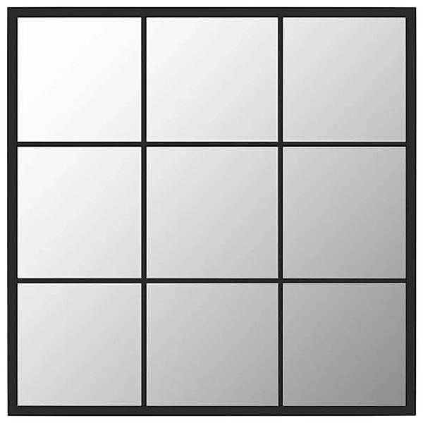 vidaXL Wandspiegel Schwarz 60x60 cm Metall 342206 günstig online kaufen
