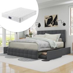 Odikalo Stauraumbett Polsterbett mit 4 Schubladen günstig online kaufen