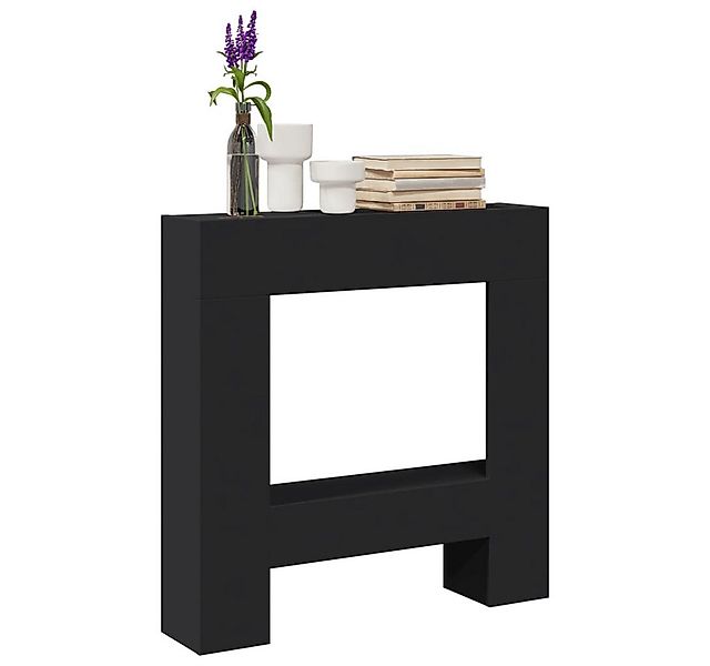 vidaXL Kaminumbauschrank Kaminumrandung Schwarz 81x18x82 cm Holzwerkstoff günstig online kaufen