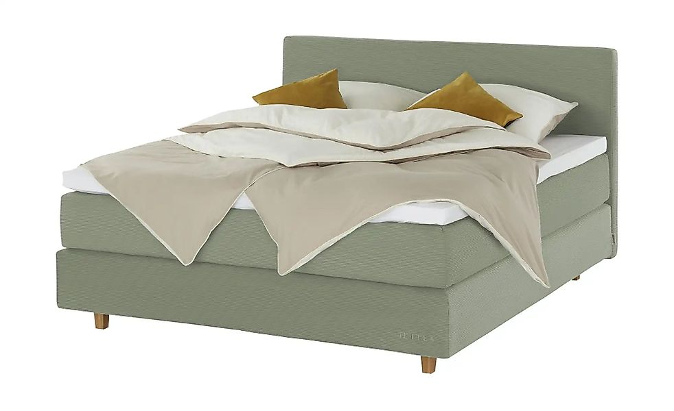 Jette Home Boxspringbett  Jette Flex ¦ grün ¦ Maße (cm): B: 165 H: 120,5 Be günstig online kaufen