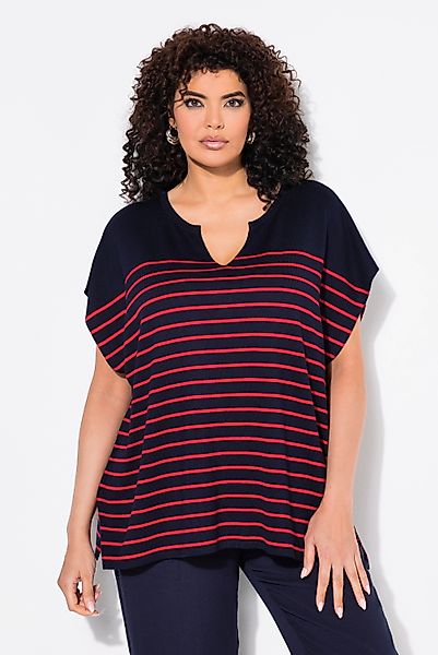 Ulla Popken Strickpullover Pullover Streifen Oversized günstig online kaufen