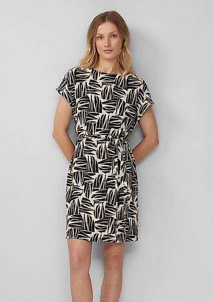 s.Oliver Minikleid Kleid Strukturiertes Jerseykleid im günstig online kaufen