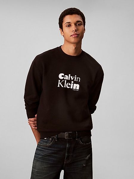 Calvin Klein Sweatshirt LS EU 350TERRY CALVIN BOLD GRAPH Rundhalsausschnitt günstig online kaufen