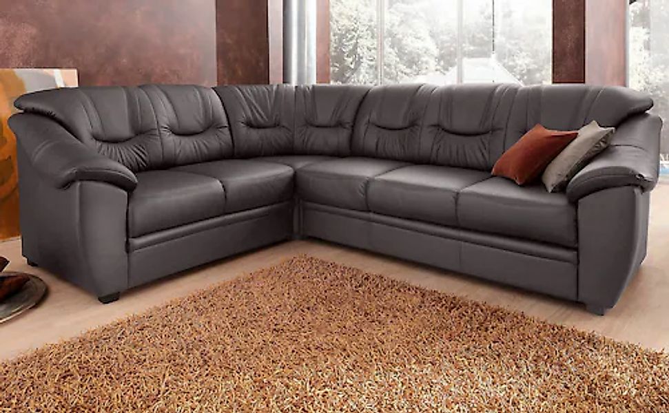 sit&more Ecksofa »Savona L-Form, B: 262 cm« optional Bettfunktion, Federker günstig online kaufen