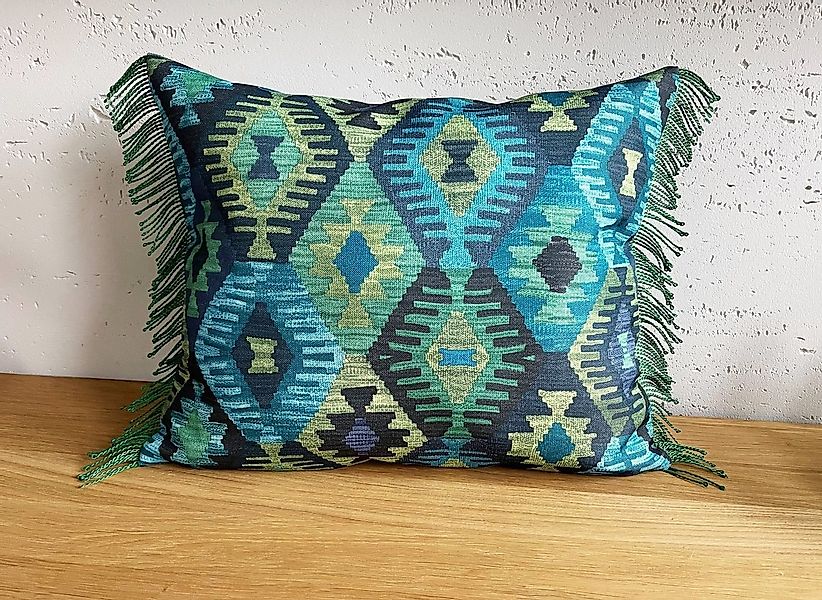 RoKo-Textilien Kissenbezug Kissenbezug »Kissenhülle mit Fransen 100% Polyes günstig online kaufen