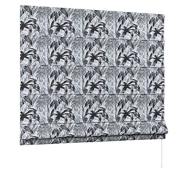 Dekoria Raffrollo Capri, schwarz-grau-weiß, 130 x 170 cm günstig online kaufen