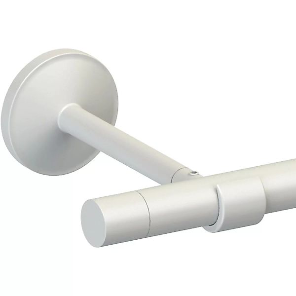 Gardinenstangen-Endstück Weiß Zylinderform Ø 19 mm günstig online kaufen