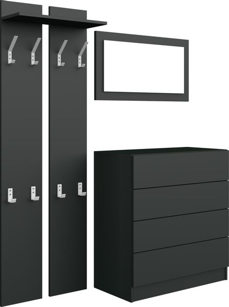 borchardt Möbel Garderoben-Set "Vaasa 3" Set, 3 Stk. tlg. mit Push to Open- günstig online kaufen