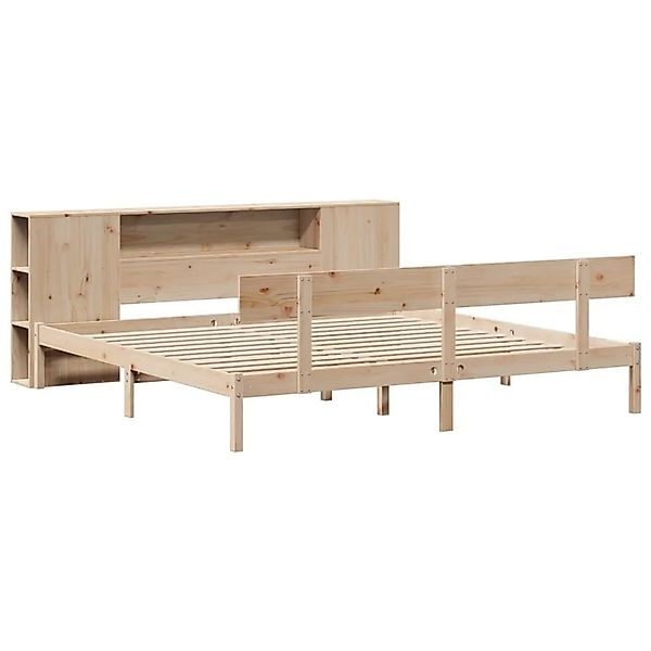 vidaXL Massivholzbett mit Regal ohne Matratze 180x200 cm Kiefernholz 332178 günstig online kaufen
