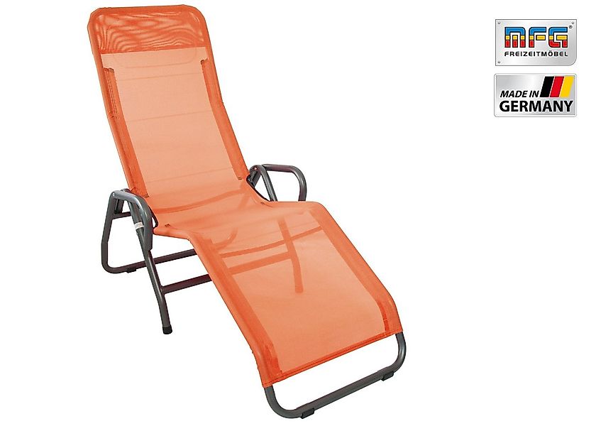 MFG Freizeitmöbel Gartenliege MFG Bäderliege "Pool 3", terrakotta, klappbar günstig online kaufen