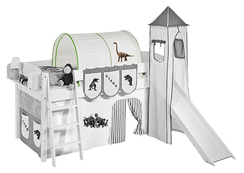Lilokids Betttunnel Tunnel Dinos Braun Beige - für Hochbett, Spielbett und günstig online kaufen