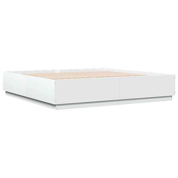 vidaXL Bettgestell Weiß 200x200 cm Holzwerkstoff 3209674 günstig online kaufen