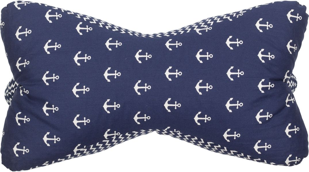 herbalind Nackenkissen "Leseknochen Dunkelblau Anker/Welle" 0 günstig online kaufen