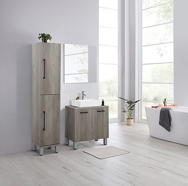 welltime Waschbeckenunterschrank Florenz,Breite 60cm, 2 Tür, günstig online kaufen