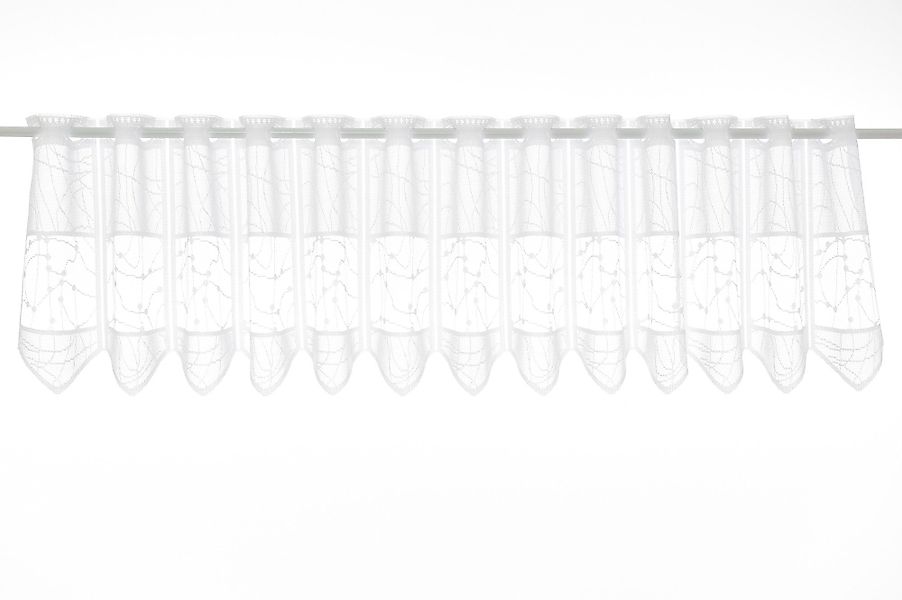 Gardinen Kranzusch Scheibengardine nach Maß Jacquard günstig online kaufen
