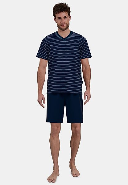 GÖTZBURG Shorty "Bray", 2 Stk. Kurzarm, V-Ausschnitt, kurze Hose, Baumwollm günstig online kaufen