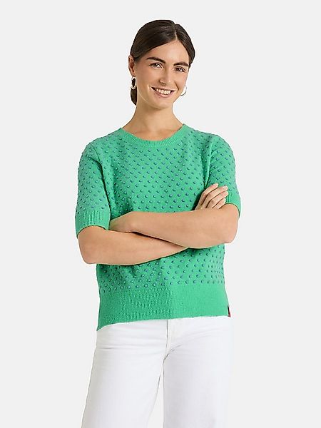 Lieblingsstück Rundhalspullover TanjaL mit kurzen Ärmeln, gepunktet günstig online kaufen