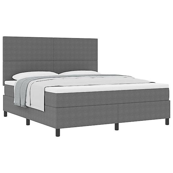 vidaXL Bett Boxspringbett mit Matratze Hellgrau Super King Kordstoff (1-tlg günstig online kaufen