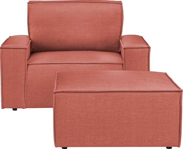 Home affaire Sessel "SHERWOOD" Loveseat und Hocker im Set, passend zur Pols günstig online kaufen