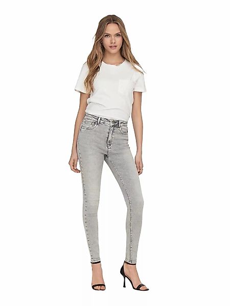 Only Damen Jeans ONLMILA HW SK ANK BB BJ755 - Skinny Fit - Grau - Light Gre günstig online kaufen