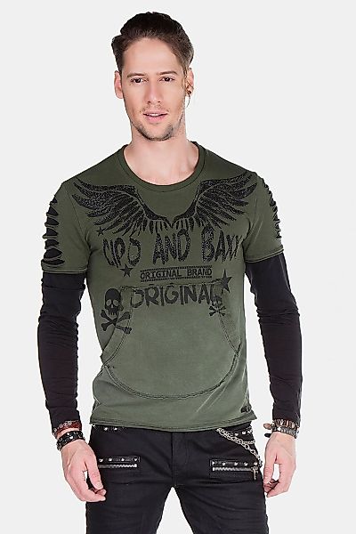 Cipo & Baxx Sweatshirt "Sweatshirts", (1 tlg.), mit Motiv-Print, CL-265 günstig online kaufen