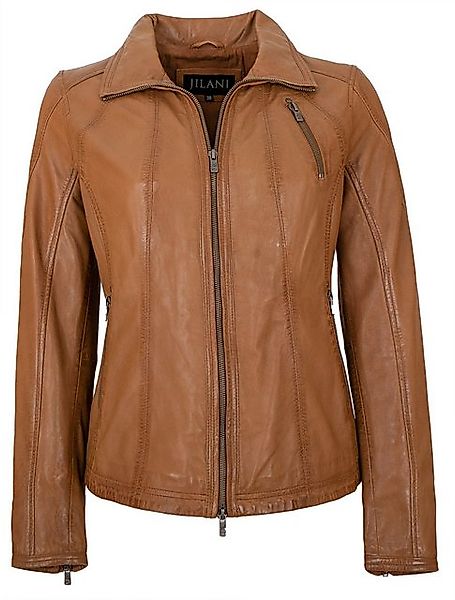 Jilani Lederjacke Enlil Jilani - Damen Lederjacke Lammnappa cognac günstig online kaufen