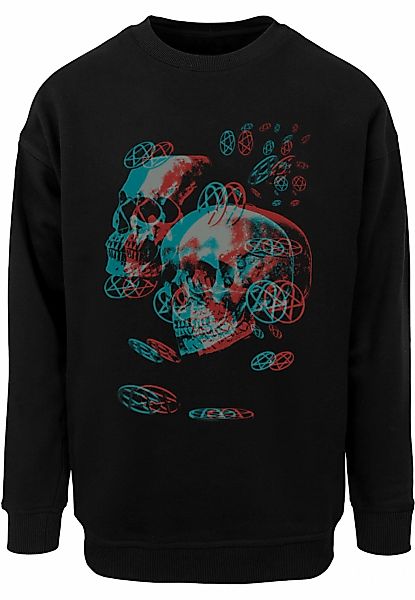 Merchcode Rundhalspullover "Merchcode HIM - 3D Skulls and heartagrams Sweat günstig online kaufen