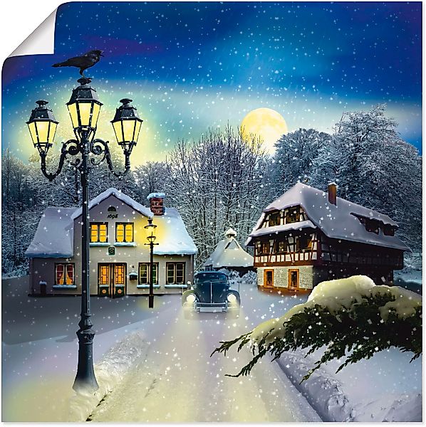 Artland Wandbild "Winterzeit", Vier Jahreszeiten, (1 St.), als Leinwandbild günstig online kaufen