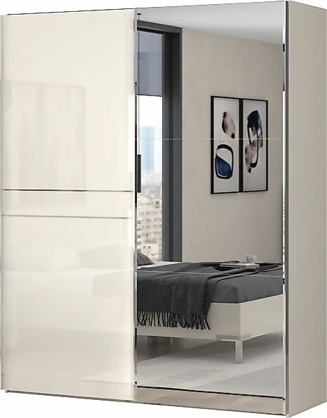 Places of Style Schwebetürenschrank "Piano, mit Einlegeböden, Kleiderstange günstig online kaufen