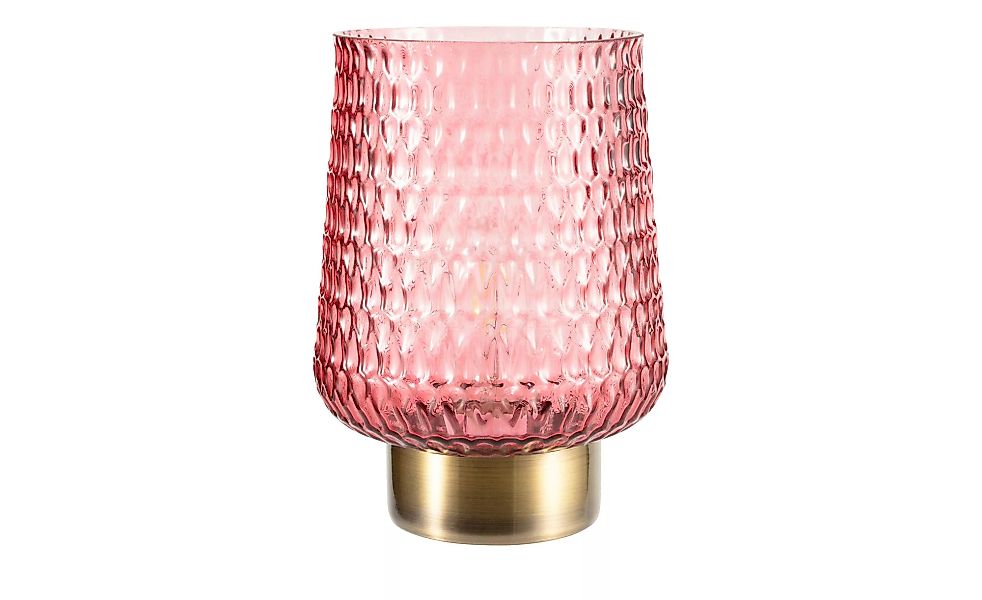 Mobile-Tischleuchte, Glas rosa, groß ¦ rosa/pink ¦ Maße (cm): H: 21  Ø: 15. günstig online kaufen