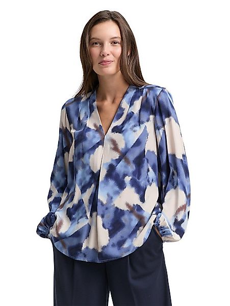 TOM TAILOR Klassische Bluse mit All-Over Print günstig online kaufen